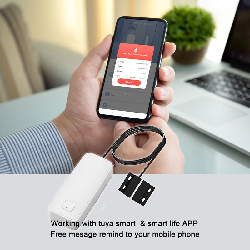 Smart Door Window Magnetic Det - Wireless Door Sensor ulasan dan harga