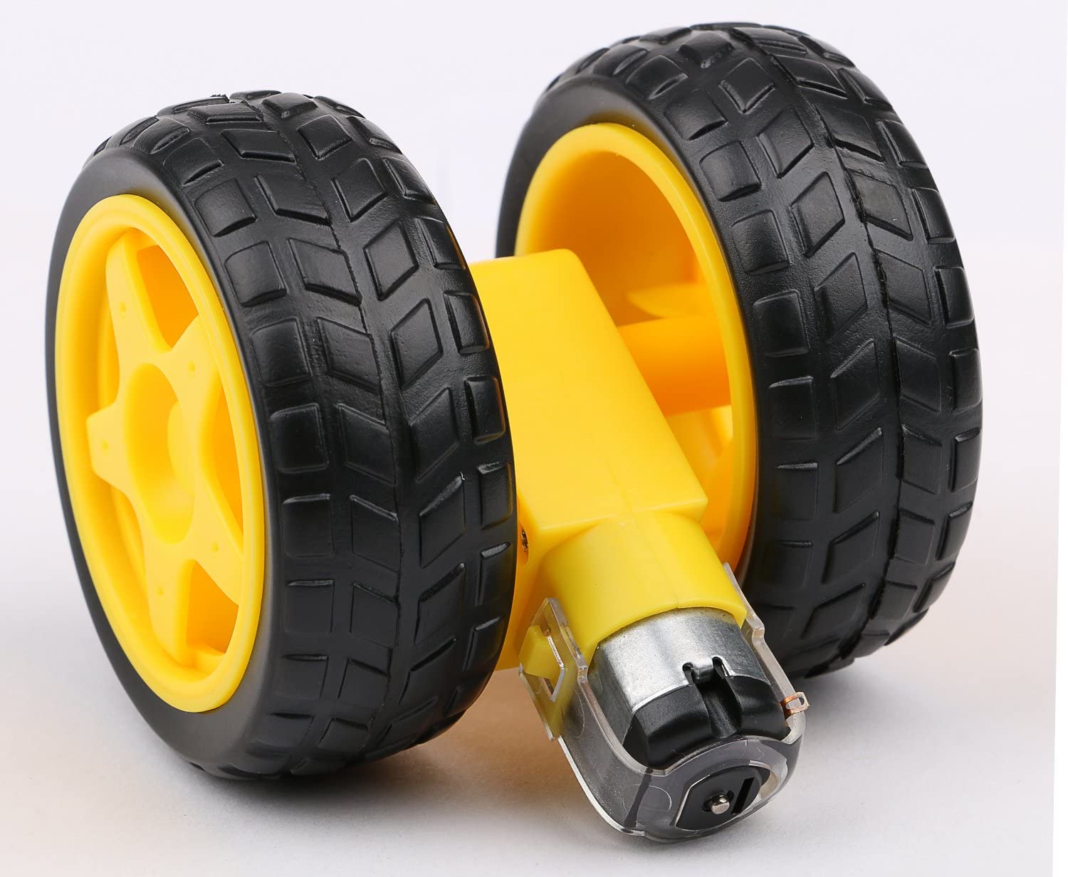 4Pcs DC Electric Motor + Plast - Smart Home Yellow ulasan dan harga