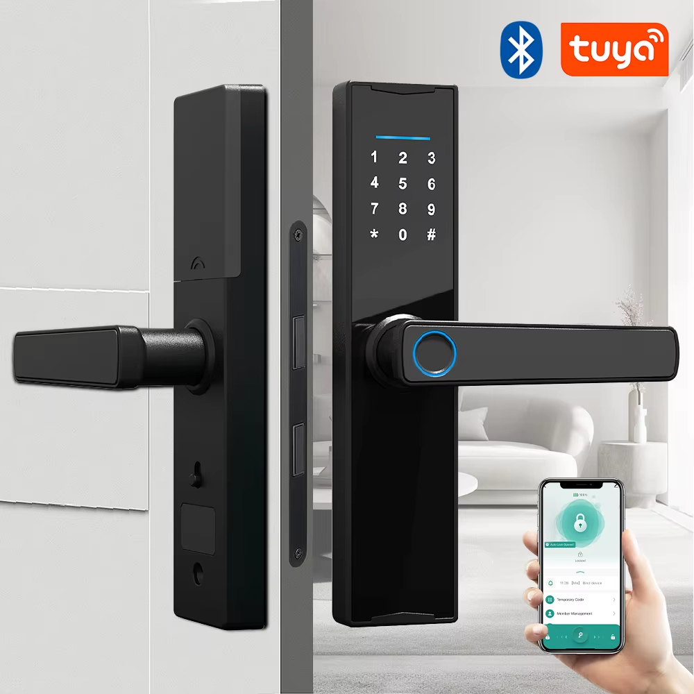 Bluetooth-compatible Tuya APP  - Smart Home Door Lock ulasan dan harga