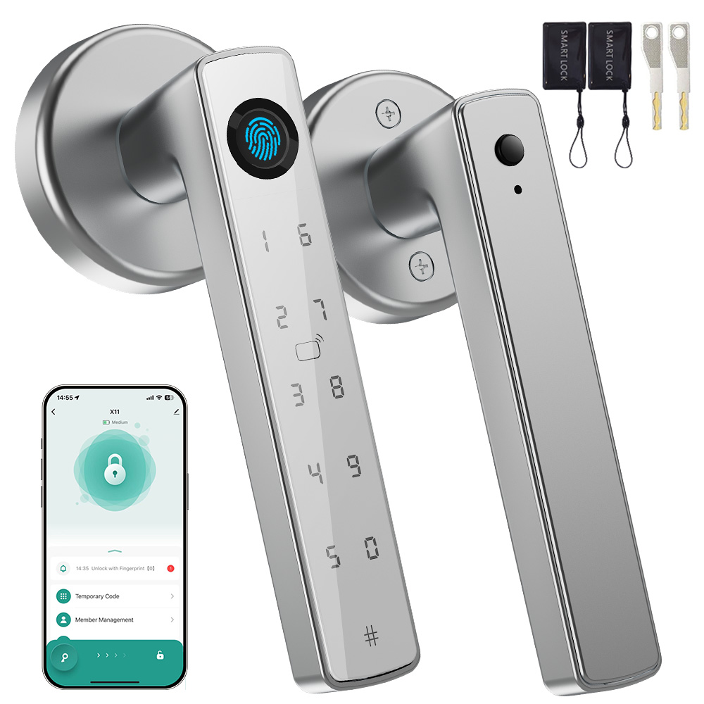 YFK Tuya Smart Door Lock Handl - Smart Home Door Lock ulasan dan harga