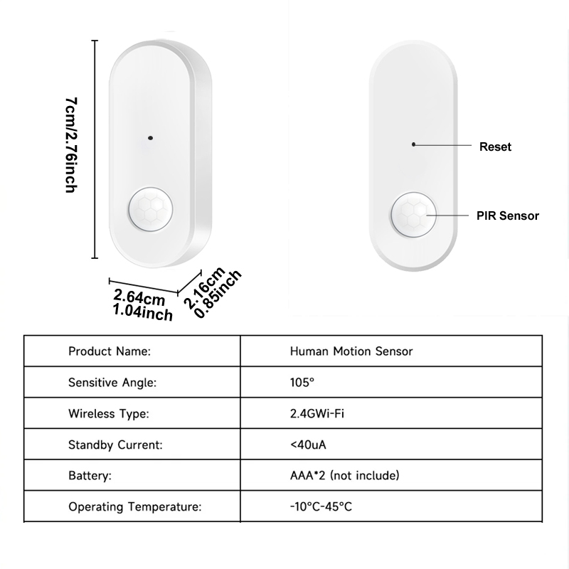Tuya WiFi PIR Motion Sensor Hu - Smart Home Wiser ulasan dan harga
