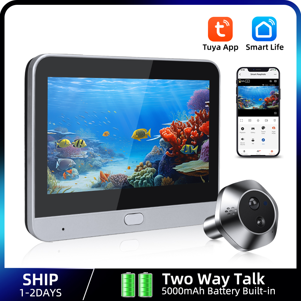 1080P WiFi Peephole Tuya Smart - Smart Home Video ulasan dan harga